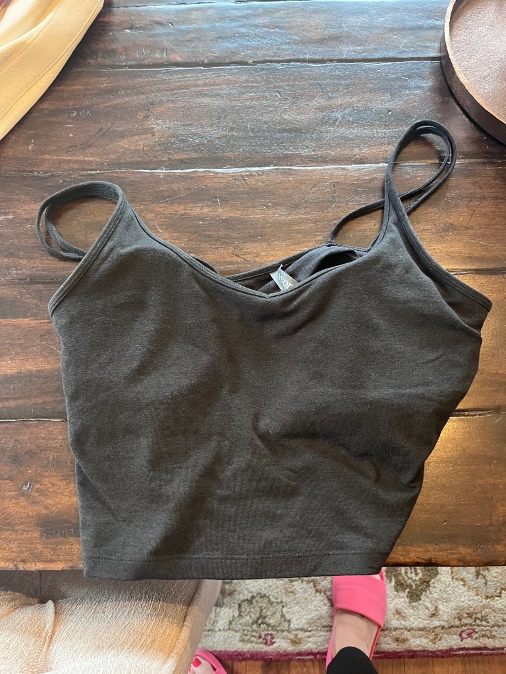 Vuori Black Sports Bra Tee XL